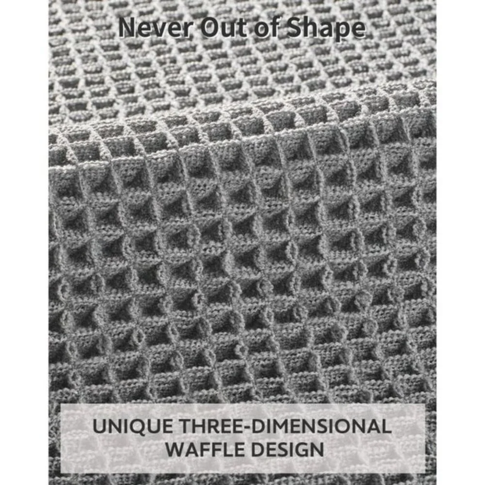 New Waffle Bath Mat Rug, Super Absorbent, Non-Slip, Soft Washable 24